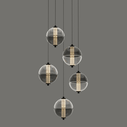 Подвесной светильник MD24022079-5A black/smoky