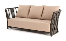 "Валенсия" диван из искусственного ротанга трехместный, цвет бронзовый