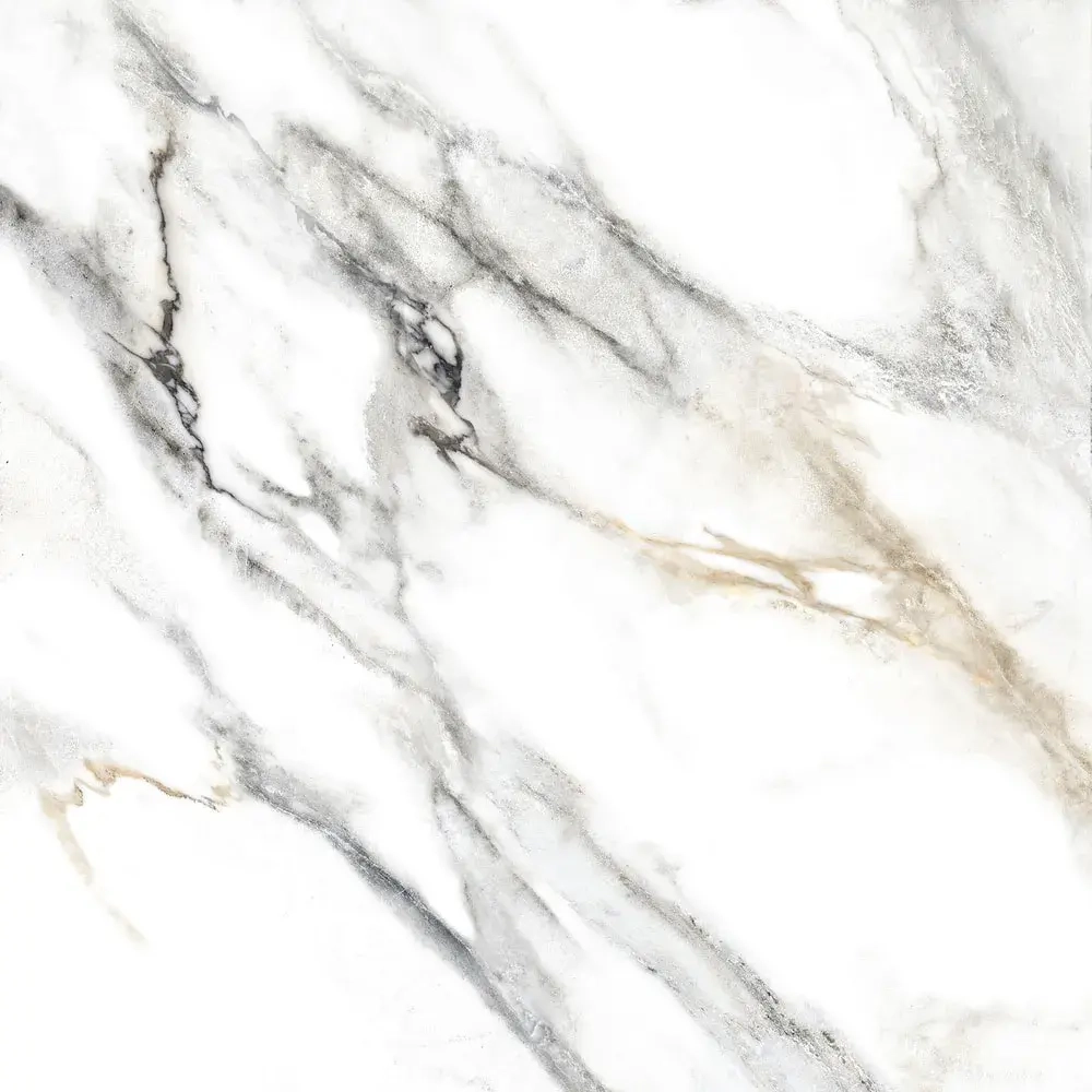 Керамогранит Alma Ceramica GFA57ARS04R Arabesco 57x57 серый / белый глазурованный матовый под мрамор