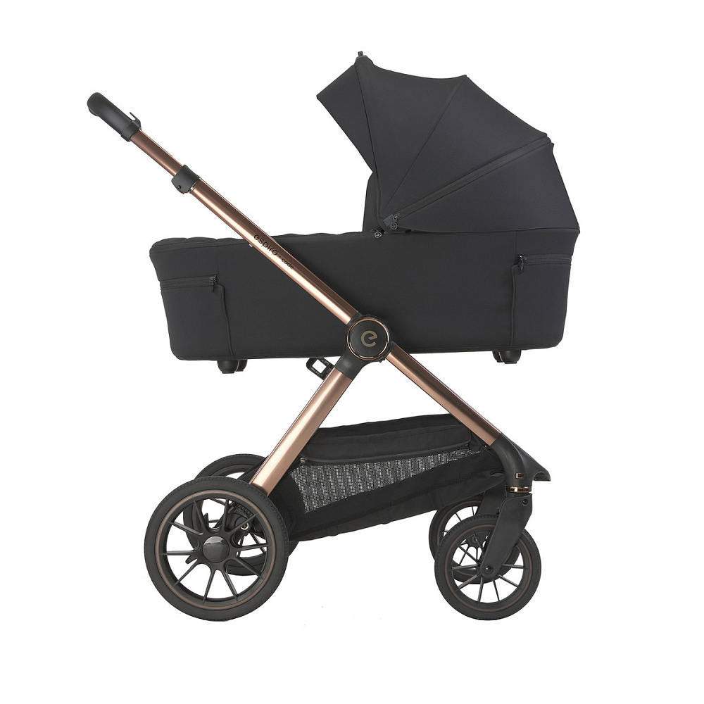 Детская коляска 3 в 1 Espiro Code 2025 и автокресло Pi Black 10 clever black/Чёрный (Black 110)