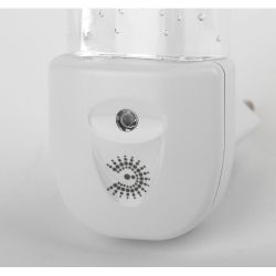 Ночник - светильник светодиодный ЭРА NN-619-LS-W в розетку с датчиком освещенности белый