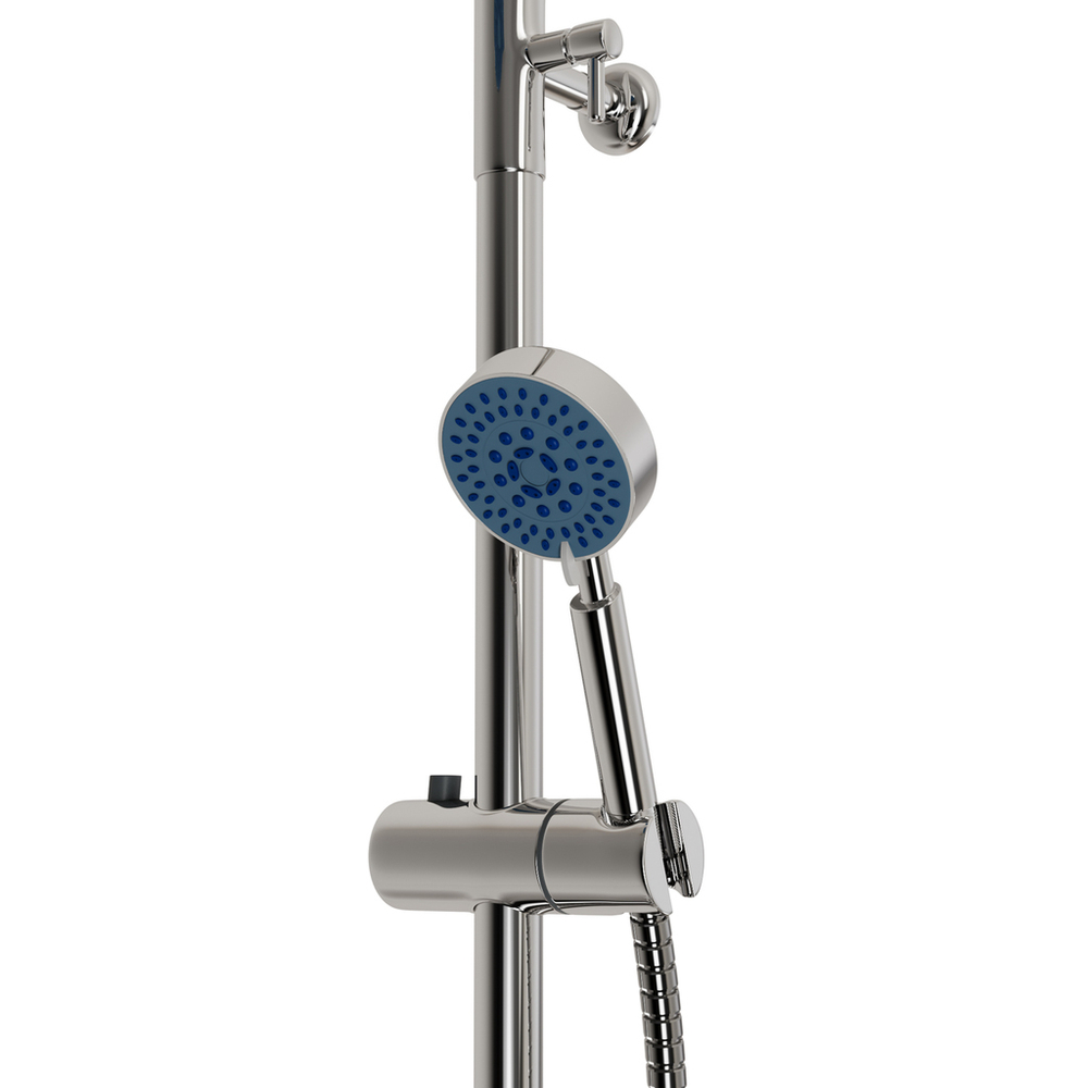 Душевая система 1/2 кер ML2419 излив лейка 1 позиция +лейка "Тропический душ" ХРОМ