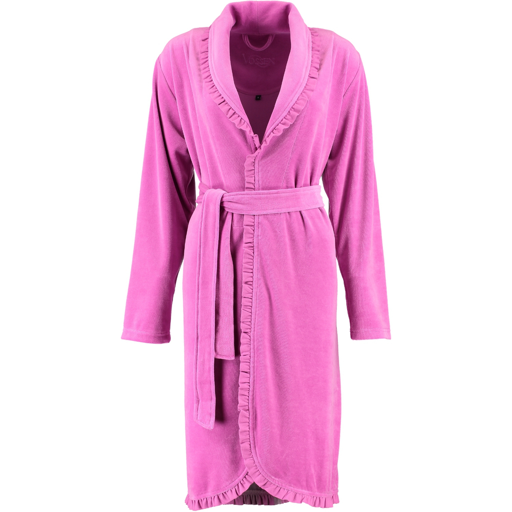 Элитный халат велюровый Ariel ярко-розовый от Vossen Австрия