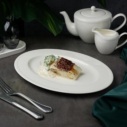 Блюдо овальное 34*25 см h2,5 см   Noble [1]