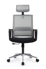 Кресло Riva Минт RCH M1029HBE Серый/Черный