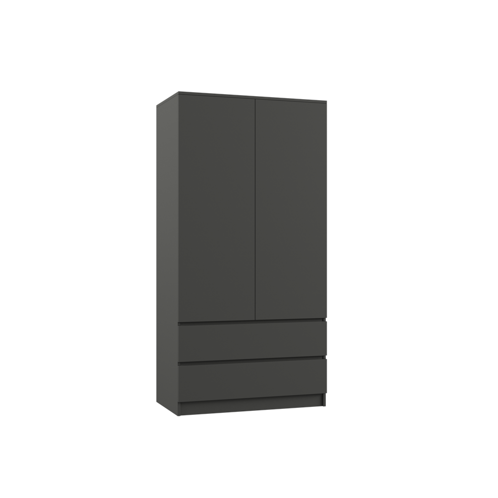 МС Мадера Шкаф Ш1800 900*1800*520 (лдсп графит новый)