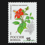 Россия 1993 г № 77-81 Серия Флора Комнатные растения Чистая MNH **