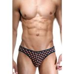 Мужские трусы слипы темно-синие с принтом DARKZONE DZN6517