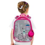 Ранец BRAUBERG PREMIUM, 2 отделения, с брелком, Paris cycling, 38х29х16 см, 227813