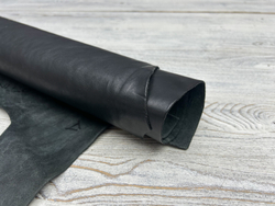 Буфало цв. Черный / Buffalo Vintage Nero, толщ. 1,4-1,6 мм, натуральная кожа