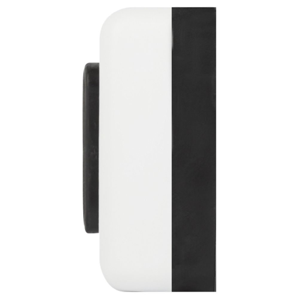 Кнопка дверного звонка ЭРА D2 проводного, черная