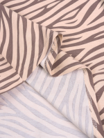 Платье трапеция Mjölk Зебра розовая, с коротким рукавом, уценка