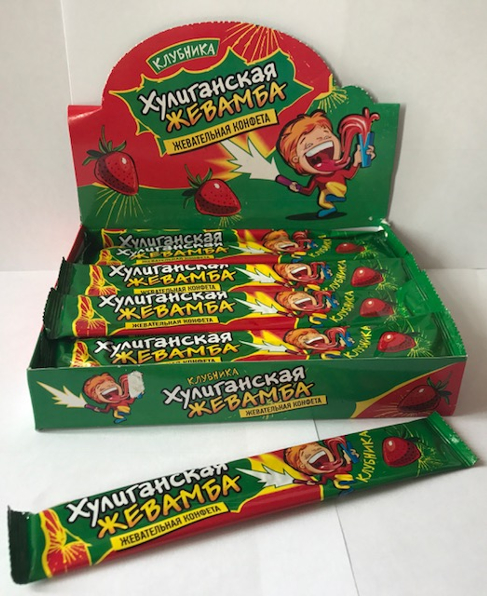 Жев. конф. "Хулиганская Жевамба" клубн 24*24шт 12г