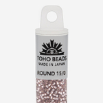 Японский бисер TOHO Round 15/0 (№26), с внутренним серебрением, прозрачный