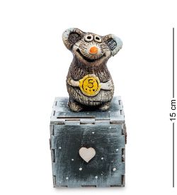 КоКо Шамель KK-623 Копилка «Мышонок с денежкой» шамот