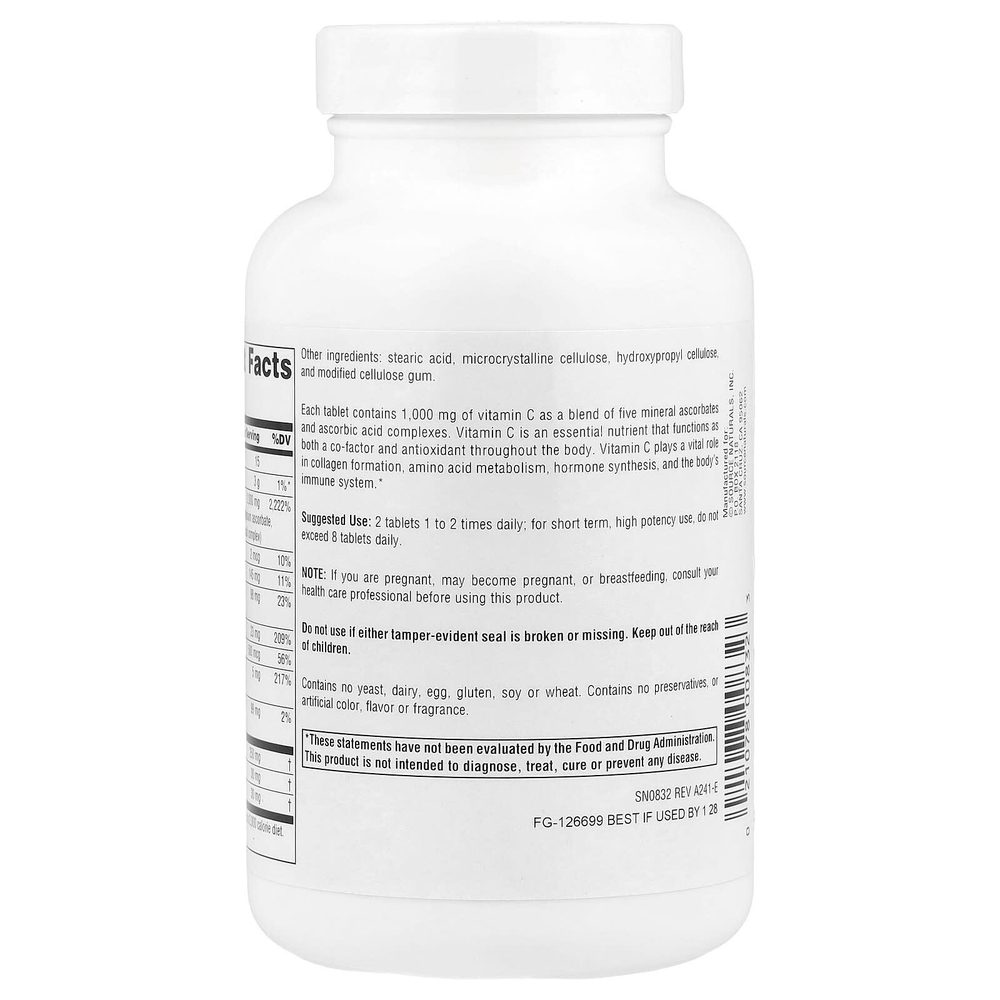 Source Naturals, Ultimate Ascorbate C™, 100 таблеток