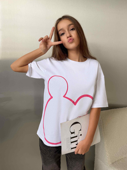 Футболка для девочки маус