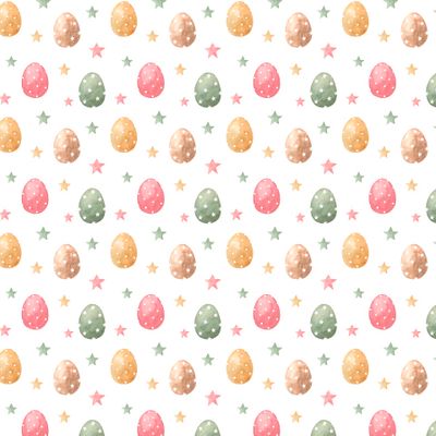 Пасхальный паттерн с яйцами.