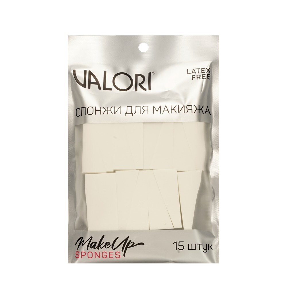 Valori Спонж д/макияжа набор 15шт. белый