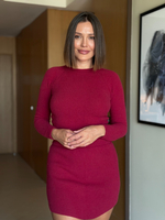 Юбка в цвете бордо