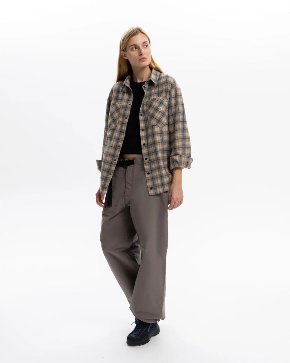 Рубашка Outerkit Timber серый/бежевый