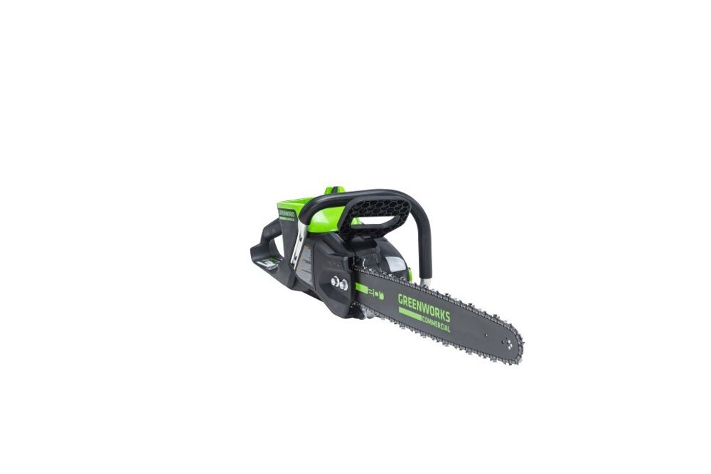 Цепная пила Greenworks GC82CS51k5, 82v, 51 см, в комплекте с АКБ 5 А·ч и ЗУ (аккумуляторная)