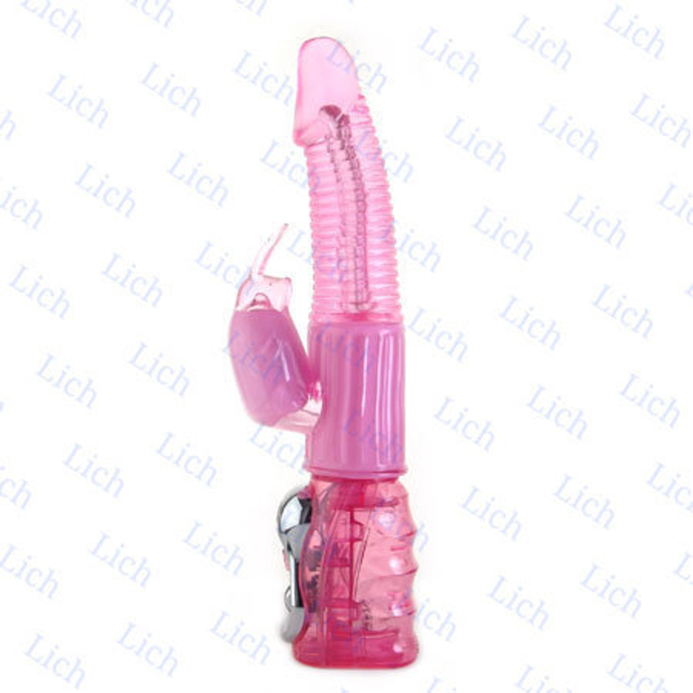 Вибромассажер с ротацией и стимуляцией клитора