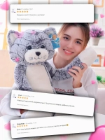 Большая мягкая игрушка обнимашка кот 90 см