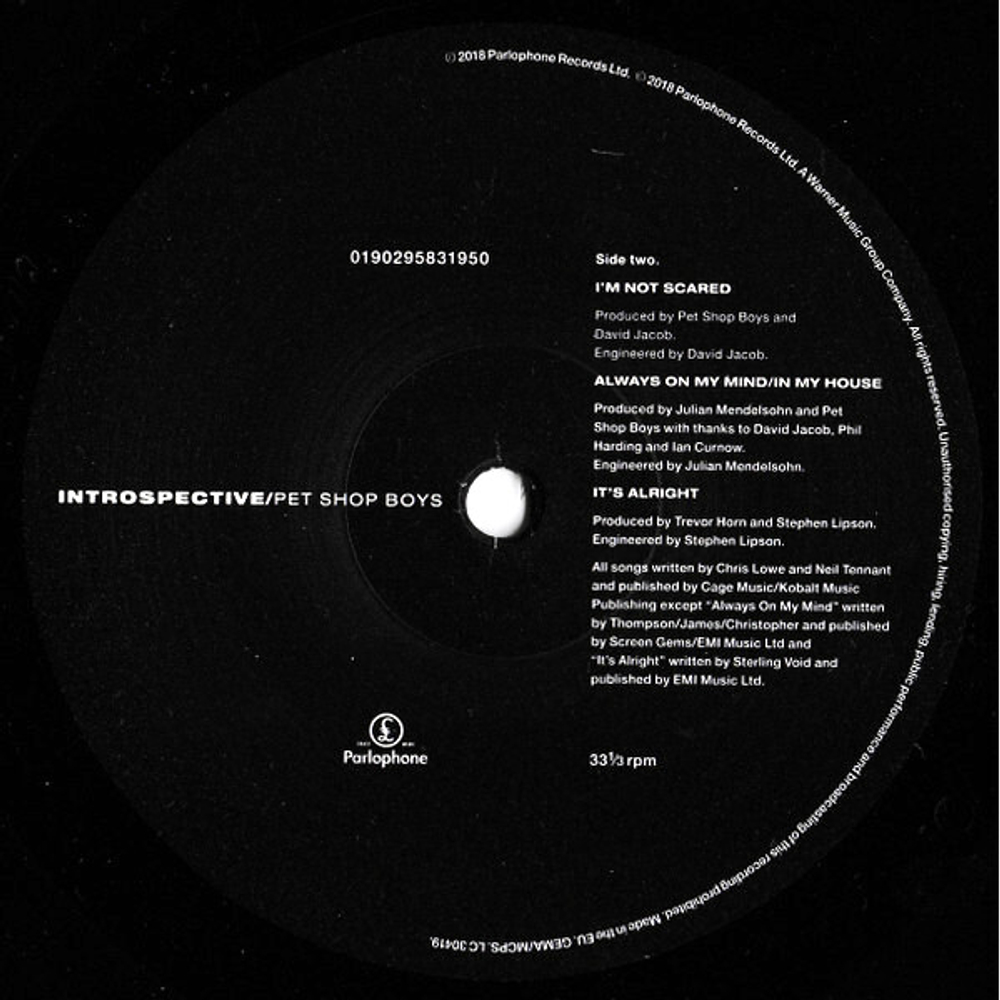 Pet Shop Boys / Introspective (LP)