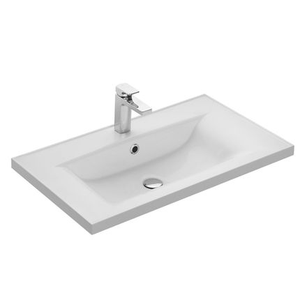 Раковина в ванную из литого мрамора AQUATON Айрис 80