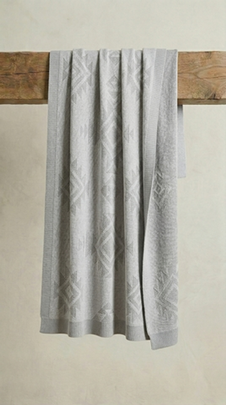 Плед хлопковый МПД054-23 серый