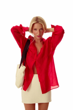 SHIRT TENCEL RED
