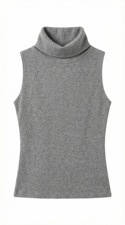 Топ с высокой горловиной "Soft Grey"