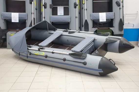 Лодка надувная Адмирал 320 Classic Lux светло - черный