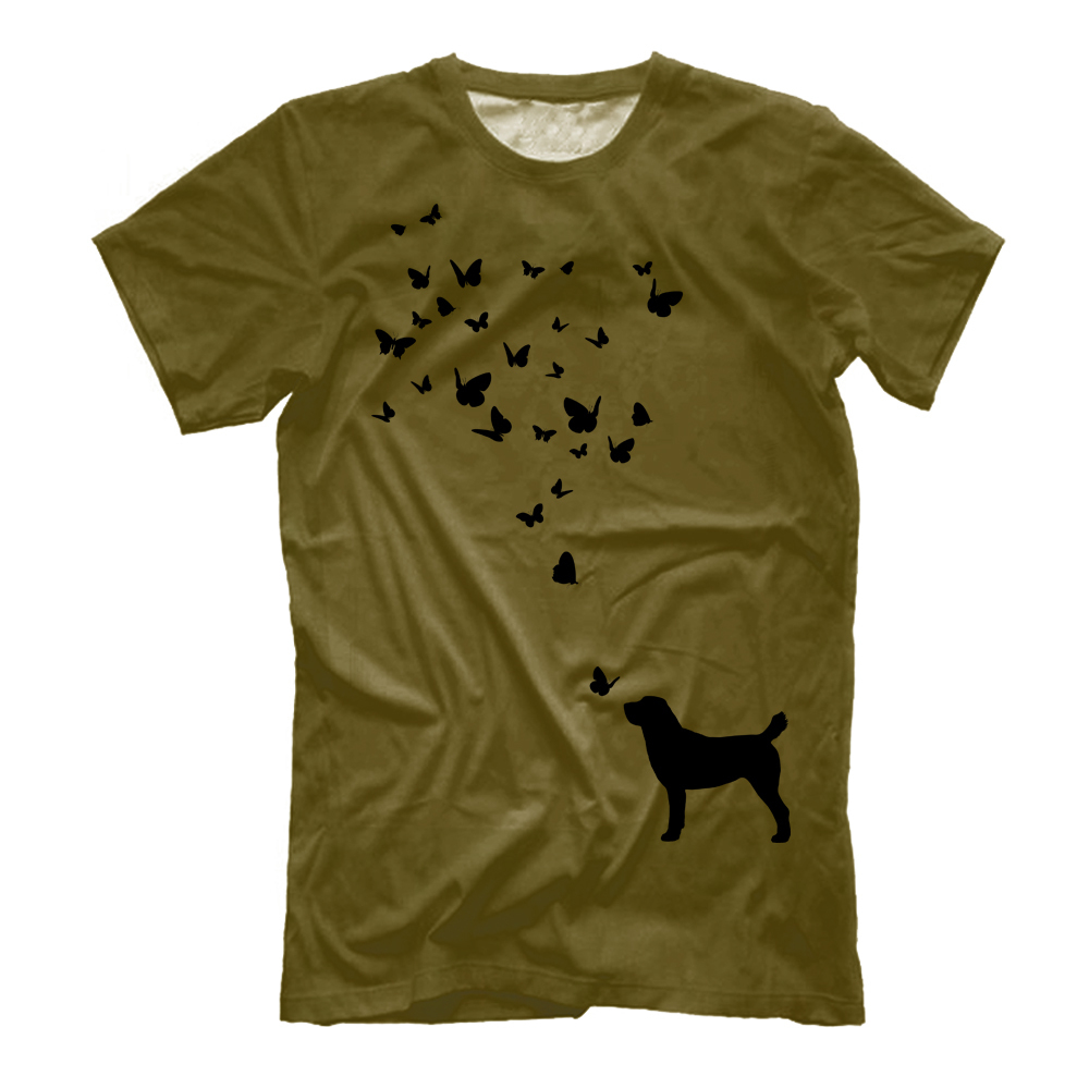 Футболка "Алабай и бабочки"