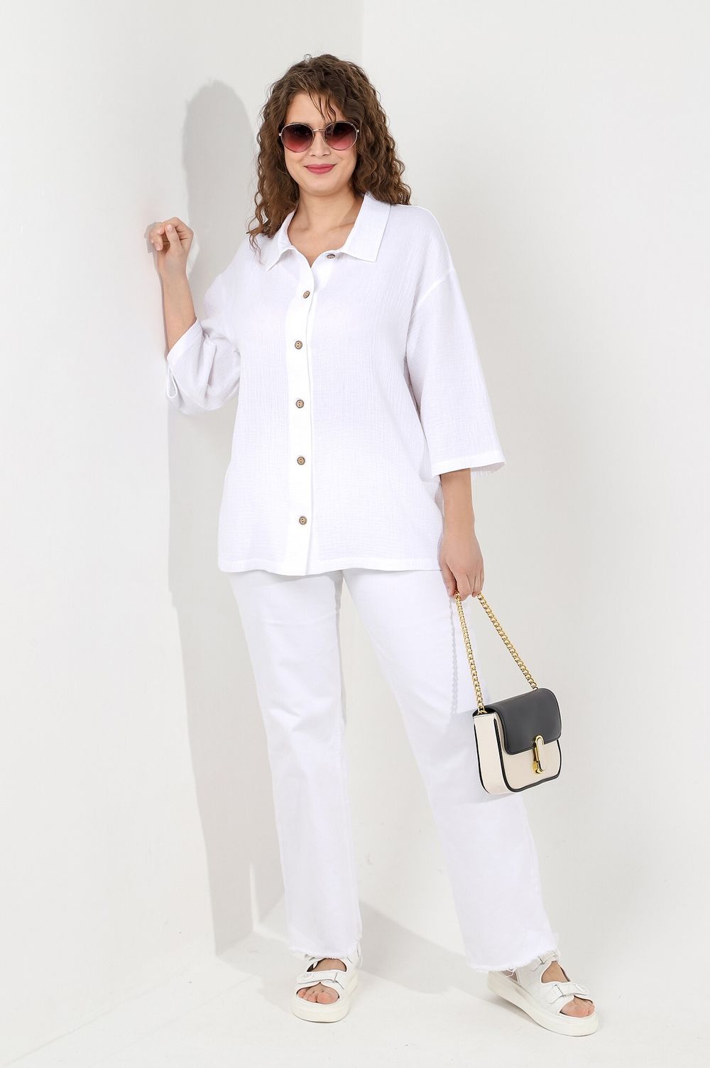 Блузка (рубашка) Виола-3 Виотекс БЕЛЫЙ