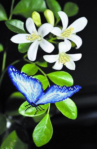 "Цветочная ветка"-4001 ткань с нанесенным рисунком