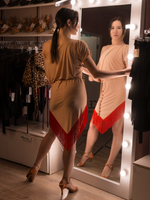 Туника-платье с бахромой