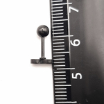 Микроштанга 6 мм "Бесконечность" для пирсинга ушей. Медицинская сталь, черная. 1 шт