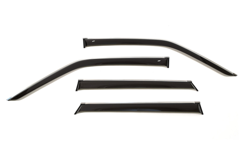 Дефлекторы боковых окон Cobra Tuning на Nissan Juke (YF15) 2010 хромированный молдинг арт.N13210CR