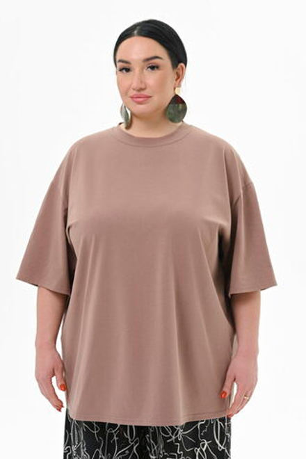 Футболка из хлопка, капучино