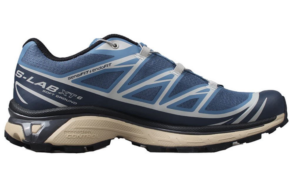 SALOMON Salomon X-6 retro trend shock absorption, non-slip, wear-resistant, low-cut cross-country running shoes for men and women with the same style of fashion thousand blue