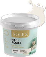 SOLEX Краска для детских комнат KIDS ROOM цв.Пломбир (Pantone 11-0604) 1,4кг (ИжСинтез)