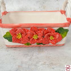 Корзина прямоугольная с ручками Orgia Merry Christmas 27 см