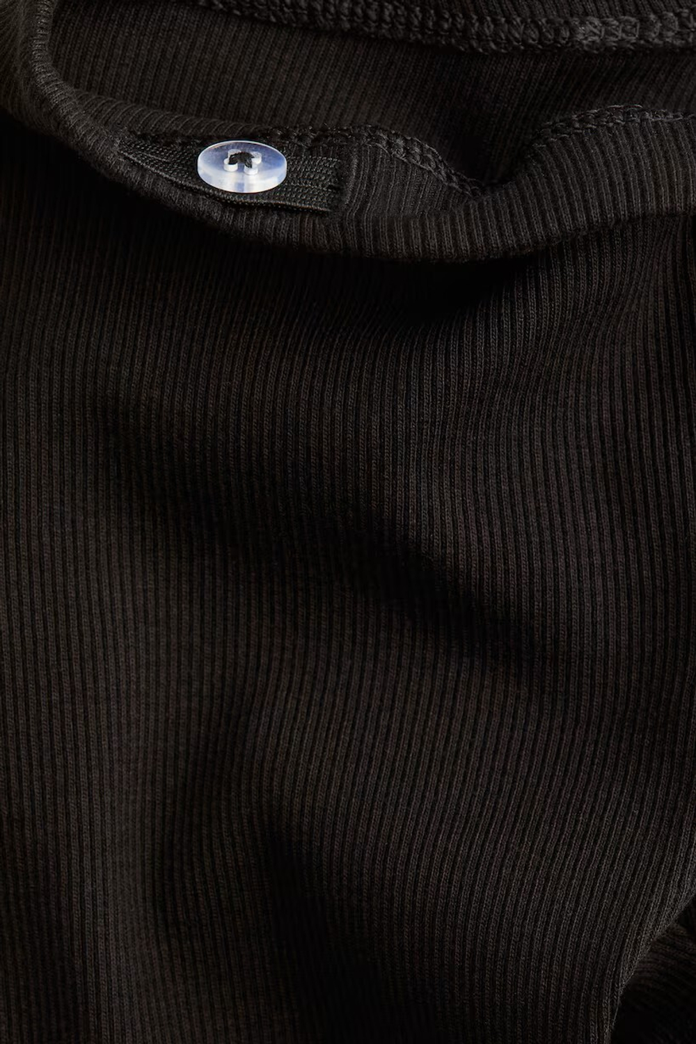 H&M Трикотажные легинсы в рубчик, черный