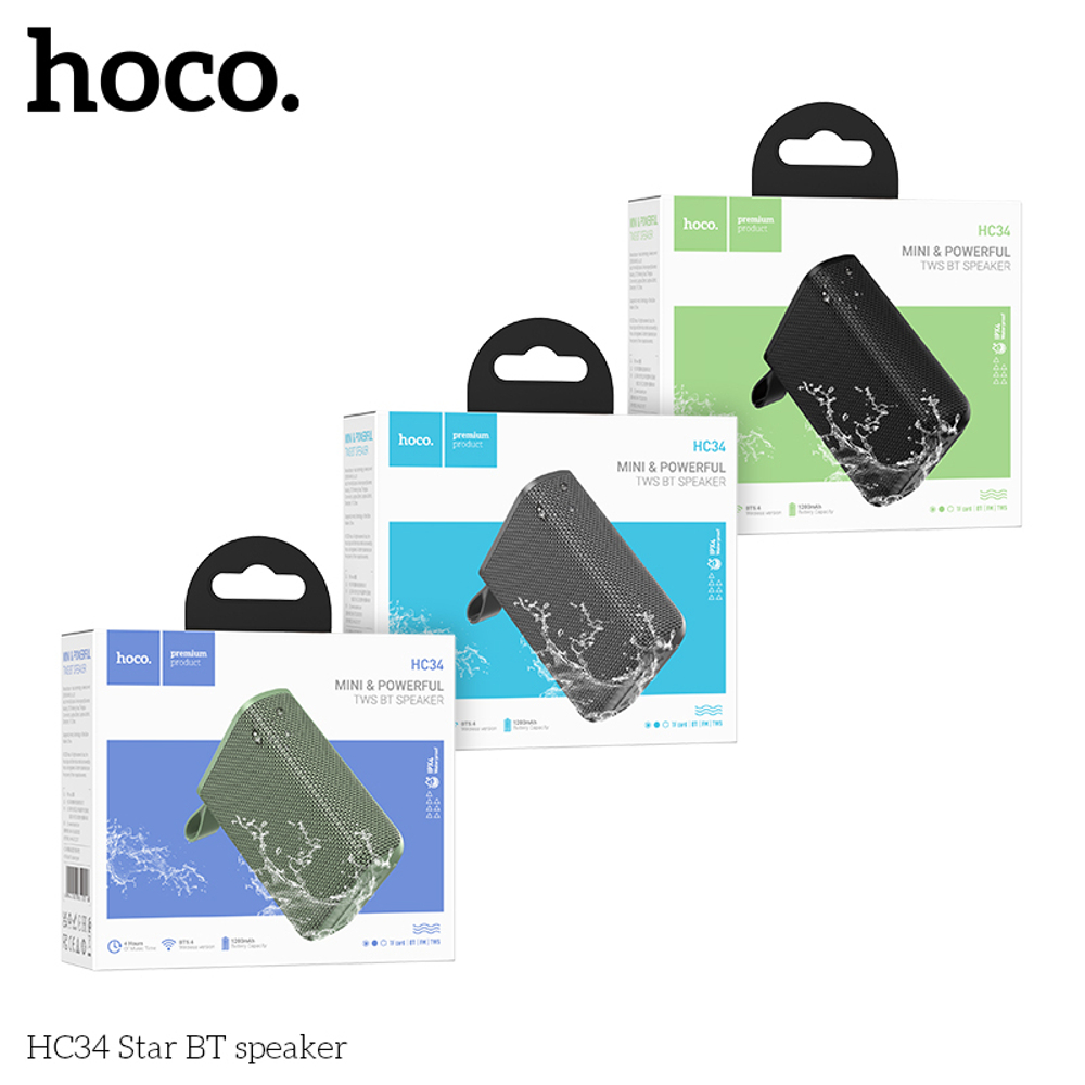 Колонка - Bluetooth HOCO HC34 (черный)