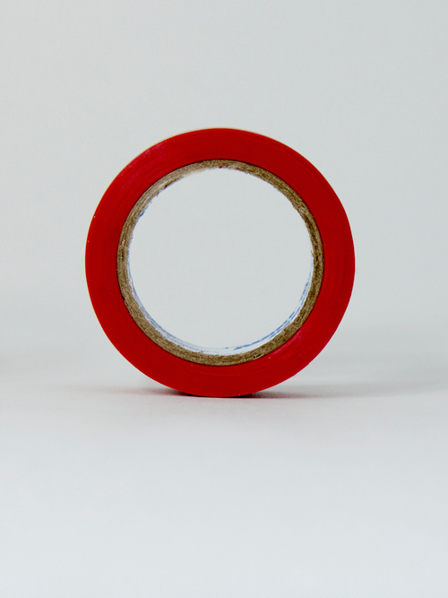 Изолента ПВХ ABRO красная (19ммх9,10м)