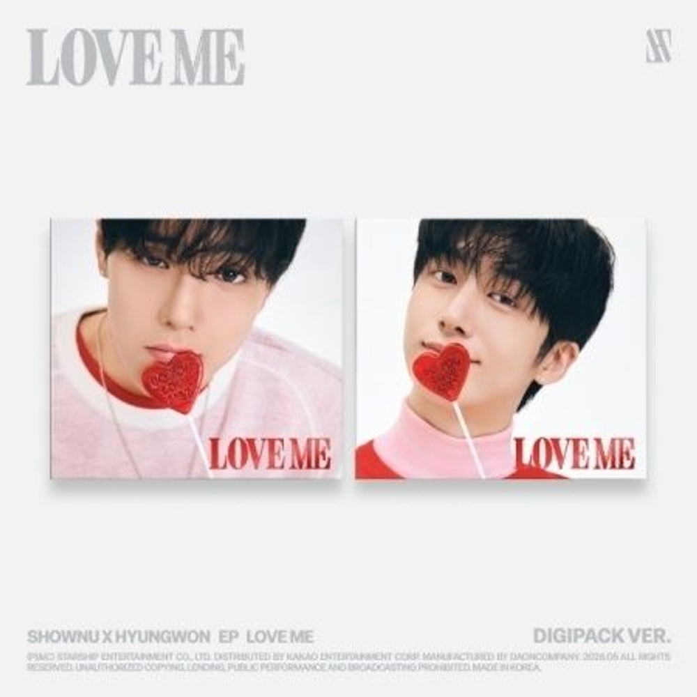 Альбом SHOWNU X HYUNGWON - LOVE ME EP Album DIGIPACK RANDOM Version