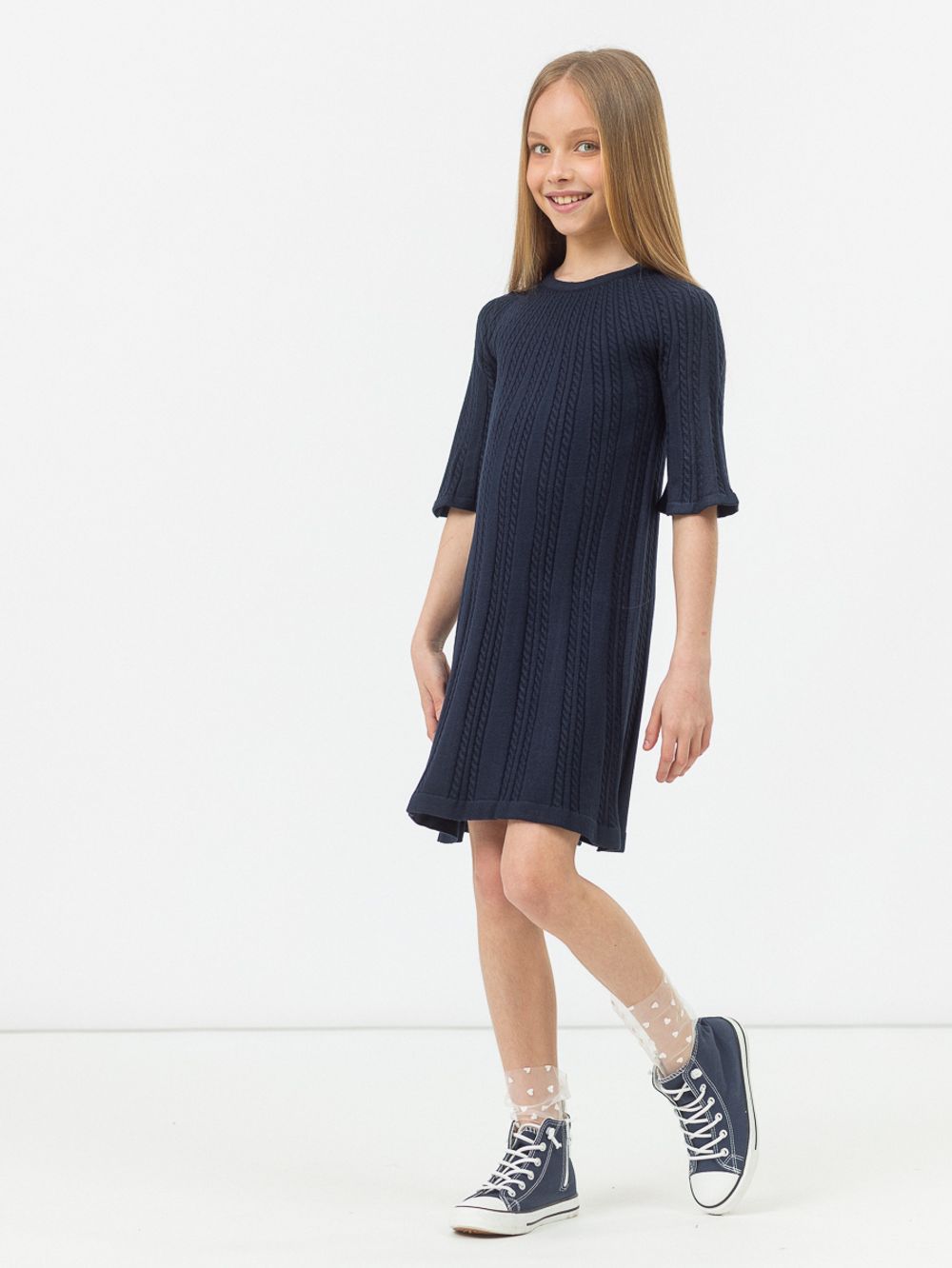 Платье для девочки AT445 синий