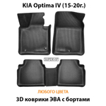 Автомобильные коврики ЭВА с бортами для KIA Optima IV (15-20г.)